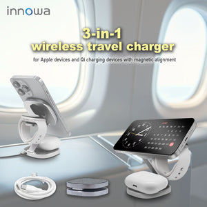 3-in-1 wireless travel charger